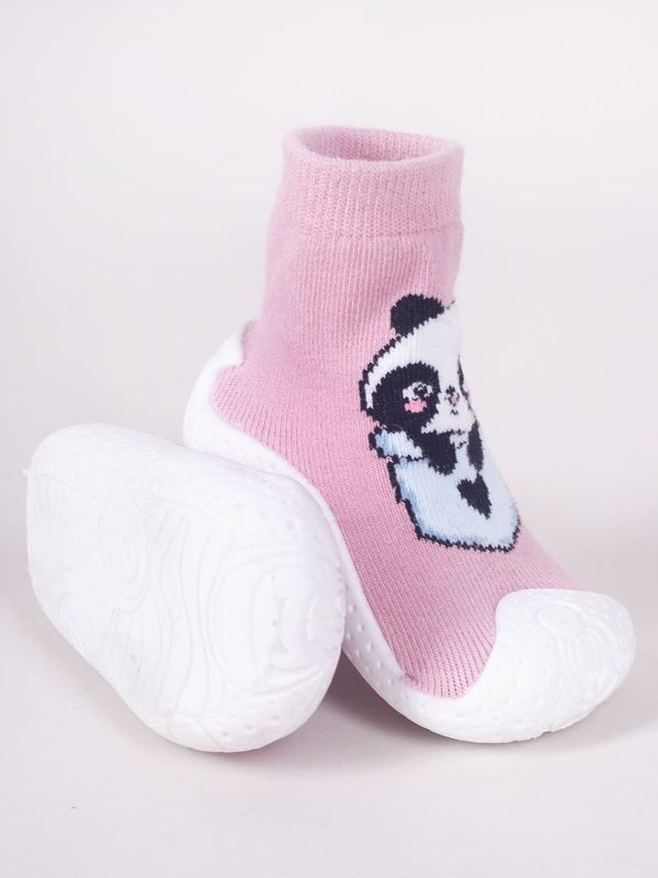 Yoclub Yoclub Kids's Baby Girls' Anti-Skid Socks With Rubber Sole P2