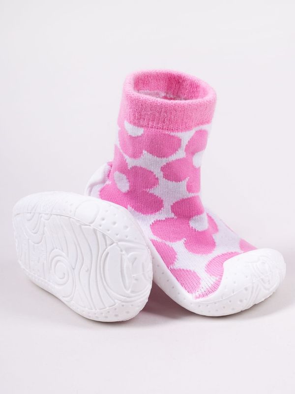 Yoclub Yoclub Kids's Baby Girls' Anti-Skid Socks With Rubber Sole P3