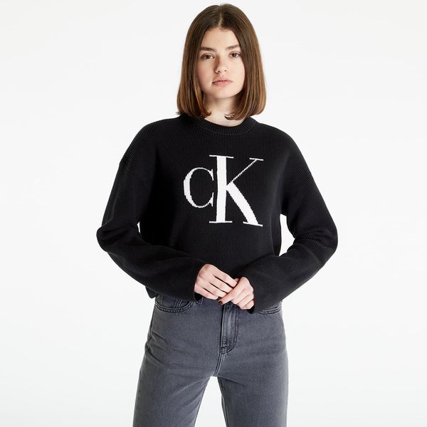 Calvin Klein Calvin Klein Jeans Blown Up Ck Loose Pullover Black