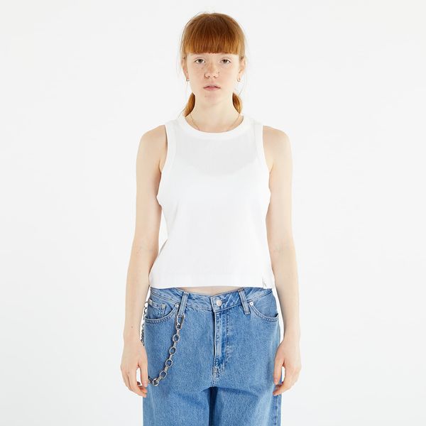 Calvin Klein Calvin Klein Jeans Tab Rib Tank Top Bright White