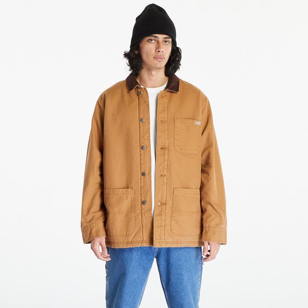 Dickies Dickies Duck High Pile Flce Line Chore Jacket Stone Washed Brown Duck