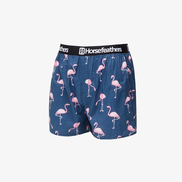 Horsefeathers Horsefeathers Frazier Boxer Shorts Blue/ Flamingos Print
