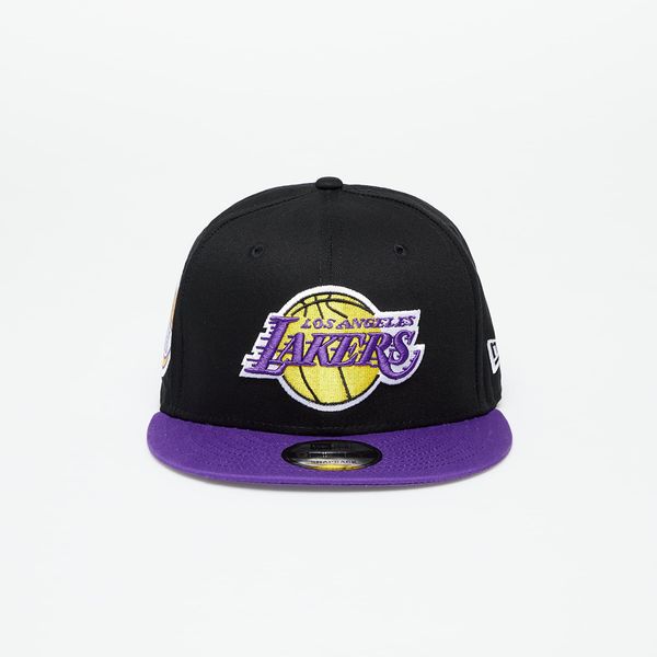 New Era New Era Los Angeles Lakers Contrast Side Patch 9Fifty Snapback Cap Black/ True Purple