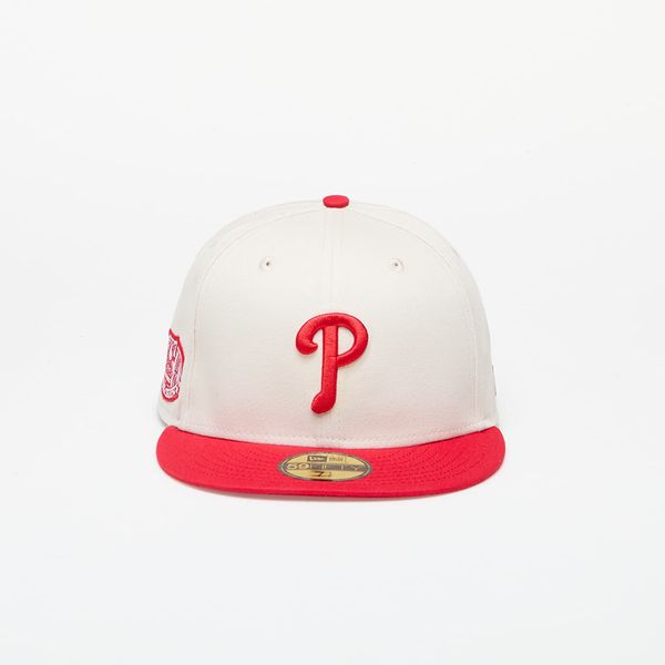 New Era New Era Philadelphia Phillies 59FIFTY Fitted Cap Ivory/ Front Door Red