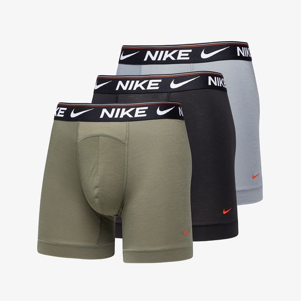 Nike Nike Dri-FIT Ultra Comfort Boxer Brief 3-Pack Cool Grey/ Medium Olive/ Black