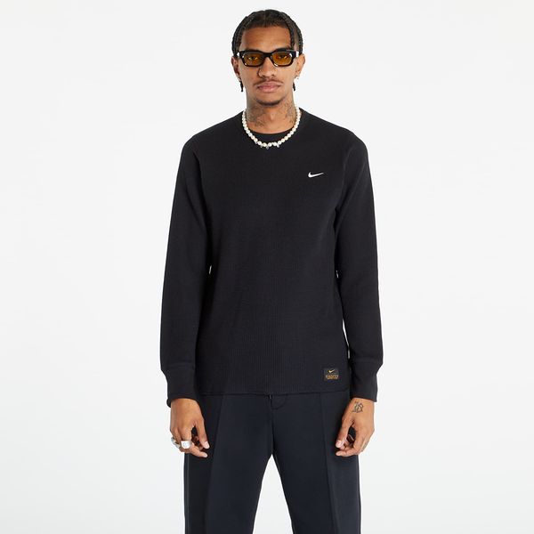 Nike Nike Life Long-Sleeve Heavyweight Waffle Top Black/ Black/ White