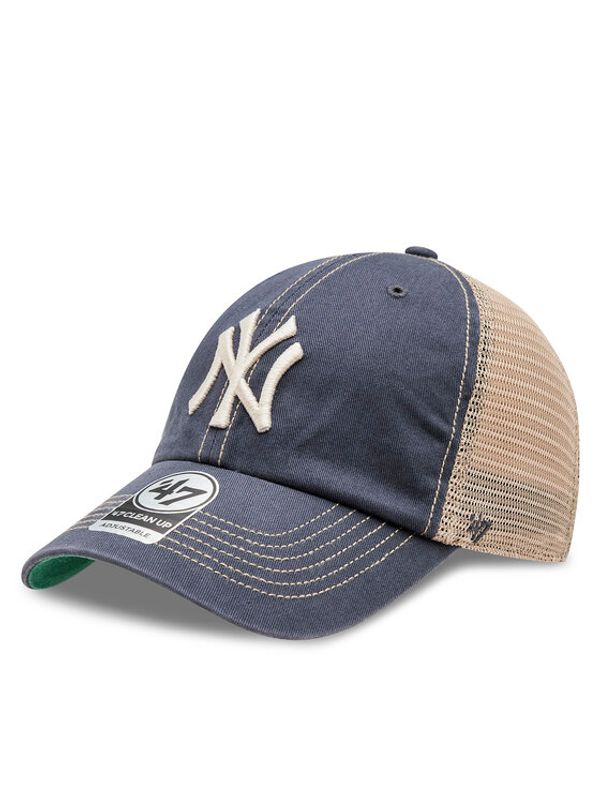 47 Brand 47 Brand Kapa s šiltom Mlb New York Yankees TRWLR17GWP Mornarsko modra