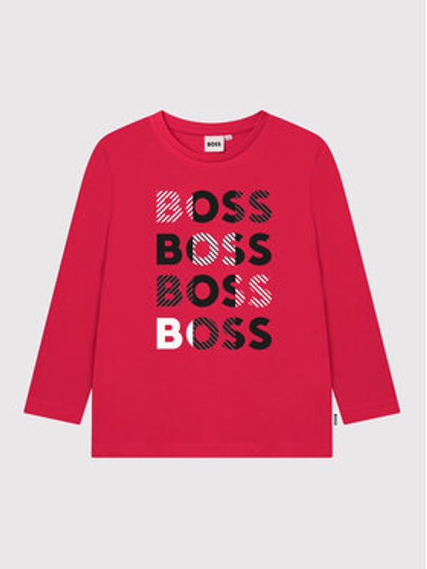 Boss Boss Bluza J25M24 D Rdeča Slim Fit