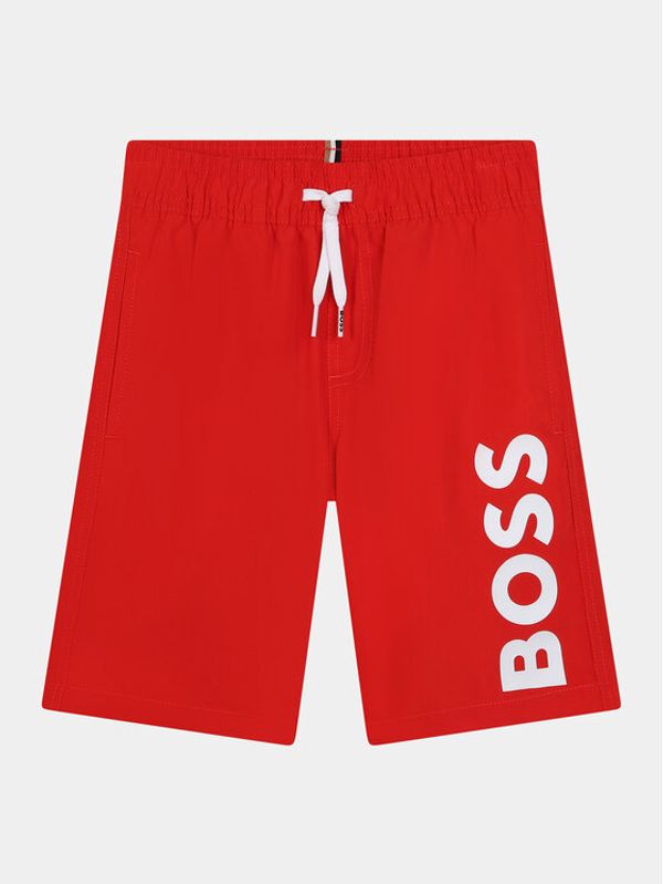 Boss Boss Kopalne hlače J50662 D Rdeča Regular Fit