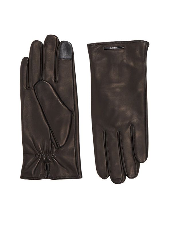 Calvin Klein Calvin Klein Moške rokavice Modern Bar Leather Gloves K50K511017 Črna