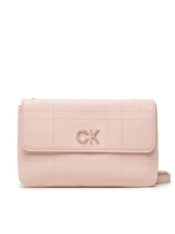 Calvin Klein Calvin Klein Ročna torba Re-Lock Dbl Xbody W/Flap Quilt K60K609686 Roza