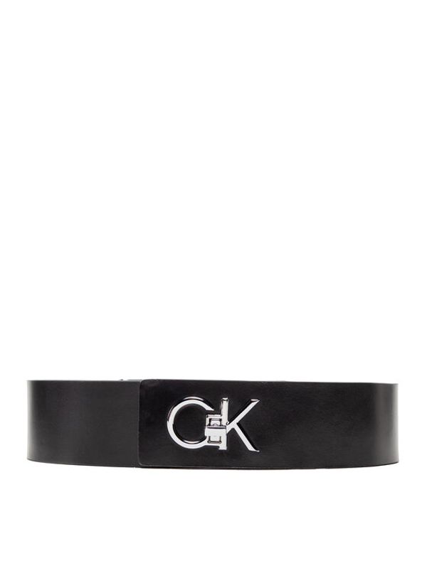 Calvin Klein Calvin Klein Ženski pas Re-Lock High Waist Belt 50Mm K60K609647 Črna