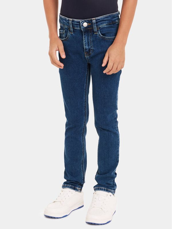 Calvin Klein Jeans Calvin Klein Jeans Jeans hlače IB0IB01998 Mornarsko modra Slim Fit