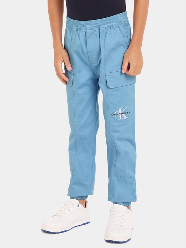 Calvin Klein Jeans Calvin Klein Jeans Jogging hlače IB0IB01675 Modra Regular Fit