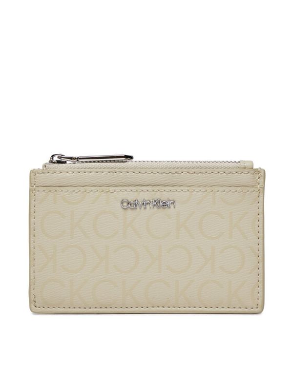 Calvin Klein Calvin Klein Majhna ženska denarnica Ck Must Lg Cardholder_Epi Mono K60K611935 Siva