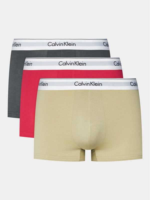 Calvin Klein Calvin Klein Set 3 parov boksaric Trunk 3Pk 000NB2380A Pisana