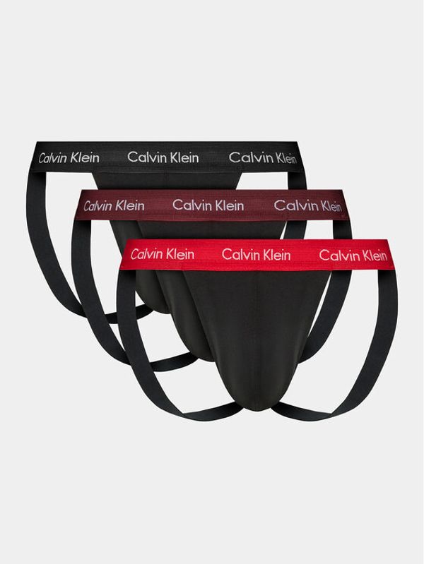 Calvin Klein Calvin Klein Set 3 parov slipov Jock Strap Jock Strap 3Pk 000NB3054A Črna