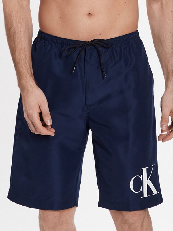 Calvin Klein Swimwear Calvin Klein Swimwear Kopalne hlače KM0KM00805 Mornarsko modra Regular Fit