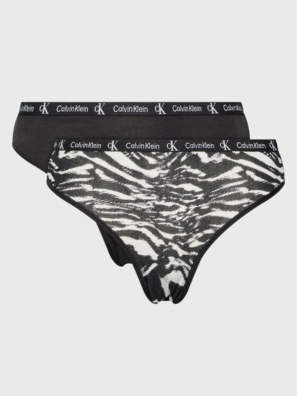 Calvin Klein Underwear Calvin Klein Underwear Set 2 parov klasičnih spodnjih hlačk 000QD3991E Črna