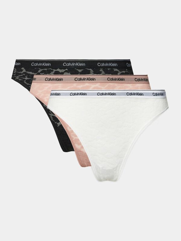 Calvin Klein Underwear Calvin Klein Underwear Set 3 parov spodnjih hlačk 000QD5069E Pisana