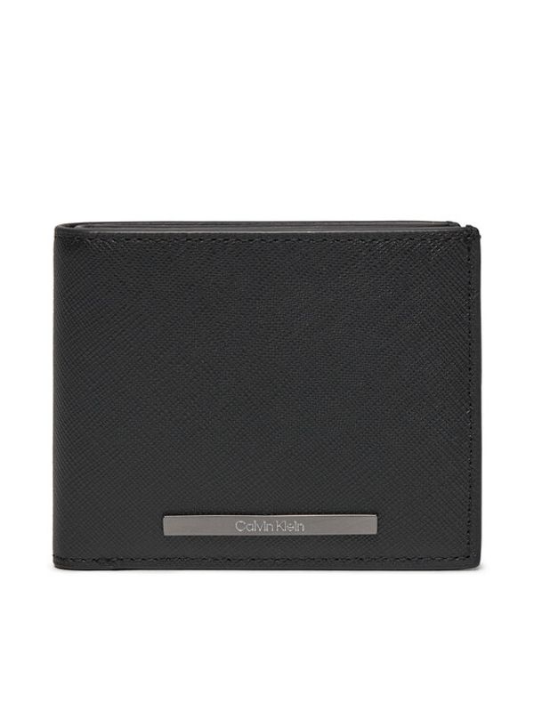 Calvin Klein Calvin Klein Velika moška denarnica Modern Bar Bifold 5Cc W/Coin K50K511675 Črna