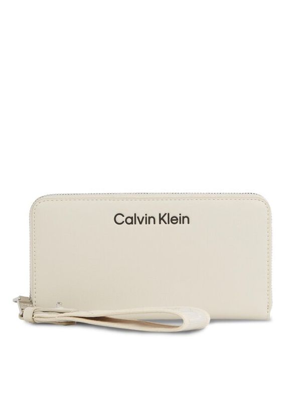 Calvin Klein Calvin Klein Velika ženska denarnica Gracie K60K611687 Bež
