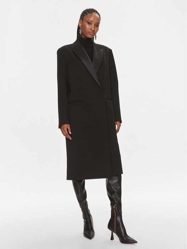 Calvin Klein Calvin Klein Volneni plašč K20K205970 Črna Regular Fit