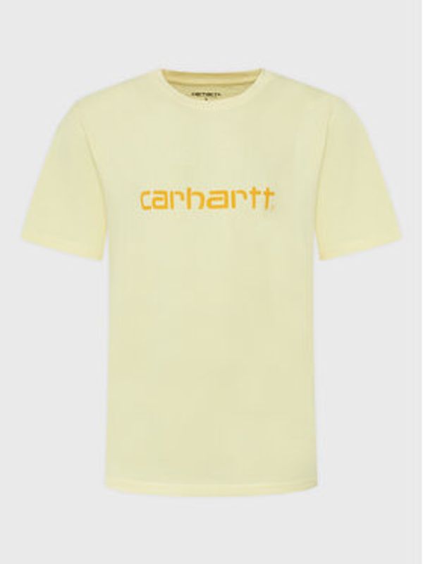 Carhartt WIP Carhartt WIP Majica Script I031047 Rumena Regular Fit