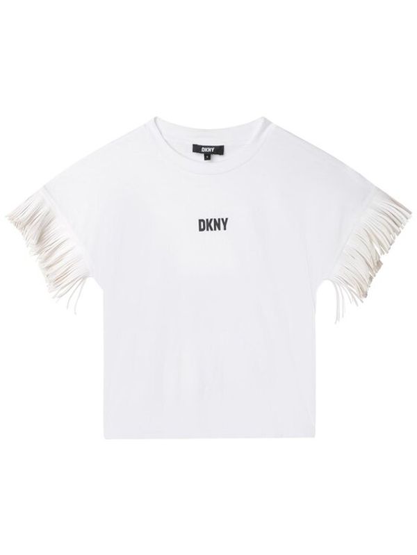 DKNY DKNY Majica D35S78 S Bela Regular Fit