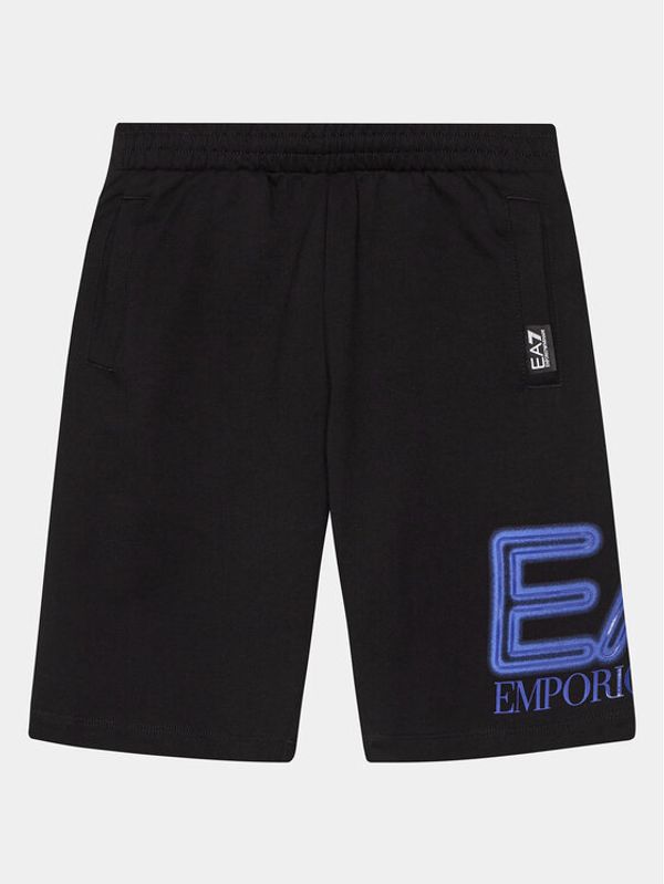 EA7 Emporio Armani EA7 Emporio Armani Kratke hlače iz tkanine 3DBS57 BJ05Z 1200 Črna Regular Fit