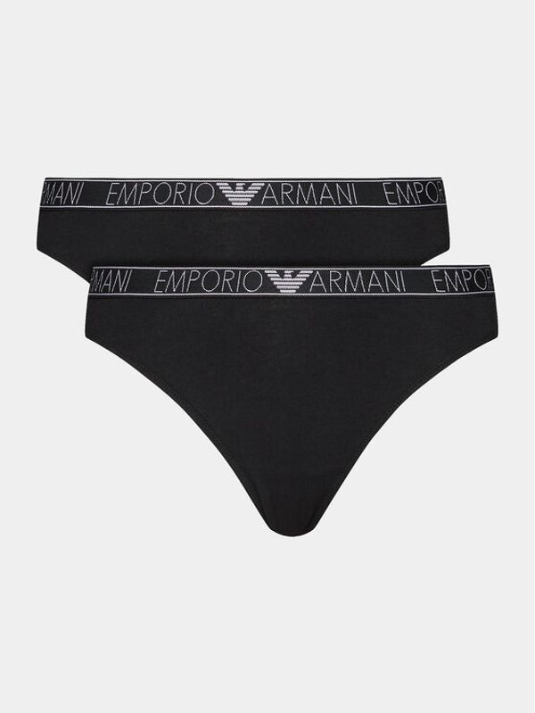 Emporio Armani Underwear Emporio Armani Underwear Set 2 parov brazilskih spodnjih hlačk 164752 4R223 00020 Črna