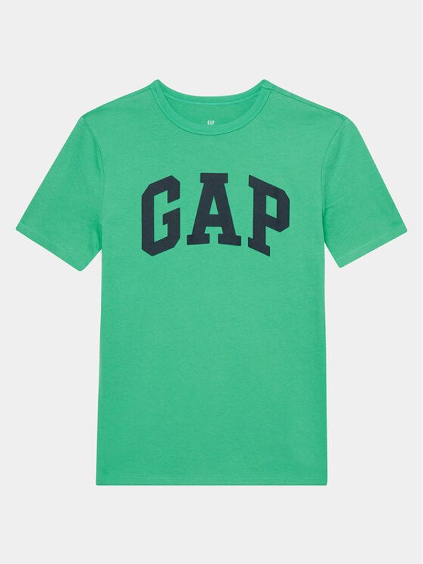 Gap Gap Majica 885814-02 Zelena Regular Fit