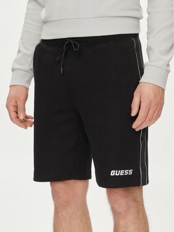 Guess Guess Kratke hlače iz tkanine Mickey Z4RD04 KB3P2 Črna Regular Fit