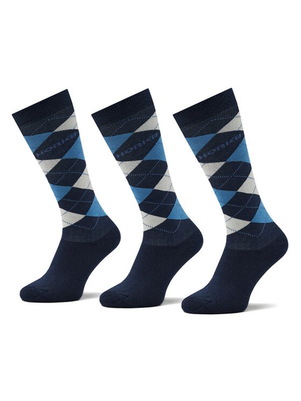 Horka Horka Set 3 parov unisex visokih nogavic Riding Socks 145450-0000-0218 Mornarsko modra