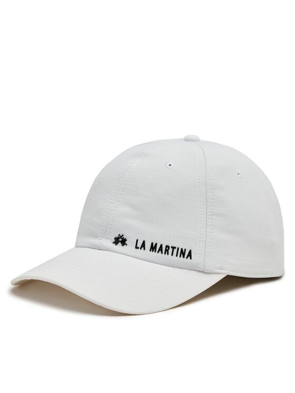 La Martina La Martina Kapa s šiltom YUH006 PA118 Bela