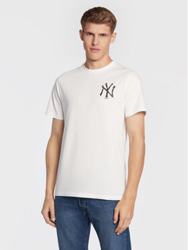 New Era New Era Majica New York Yankees Logo Infill 60284710 Bela Regular Fit