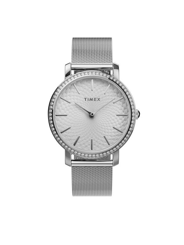 Timex Timex Ročna ura City TW2V52400 Srebrna