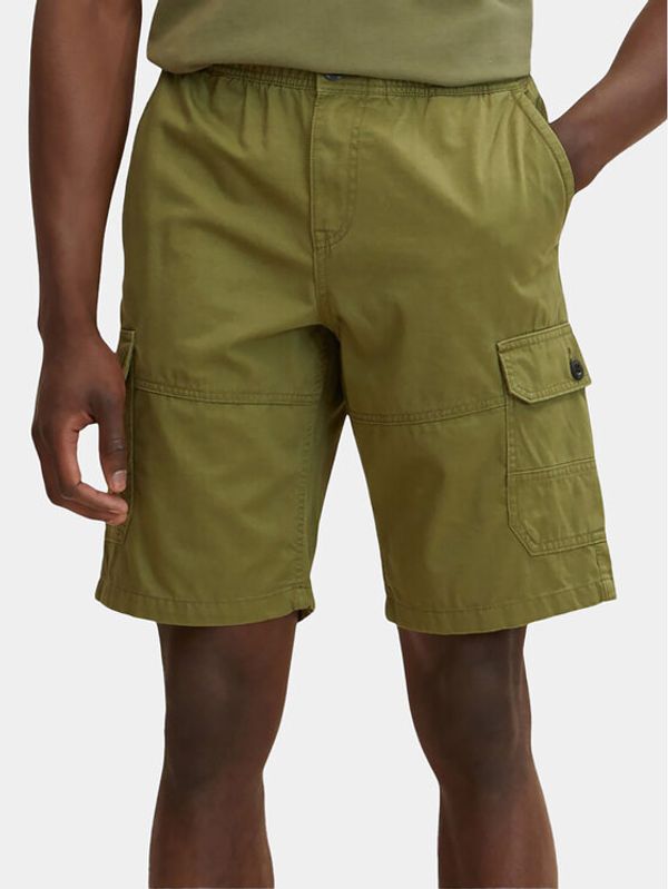 Tom Tailor Tom Tailor Kratke hlače iz tkanine 1031446 Zelena Regular Fit