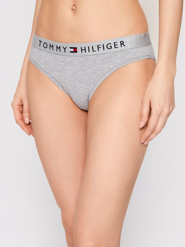 Tommy Hilfiger Tommy Hilfiger Klasične spodnje hlačke Bikini UW0UW01566 Siva