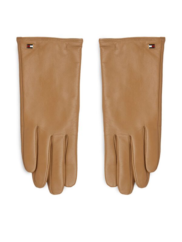 Tommy Hilfiger Tommy Hilfiger Ženske rokavice Essential Flag Leather Gloves AW0AW15360 Bež