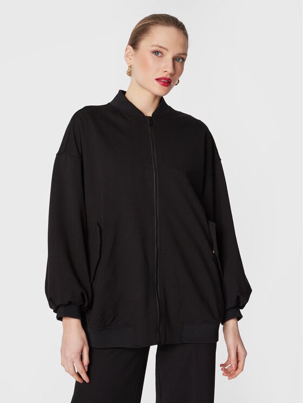 TWINSET TWINSET Bomber jakna 231TP2120 Črna Relaxed Fit