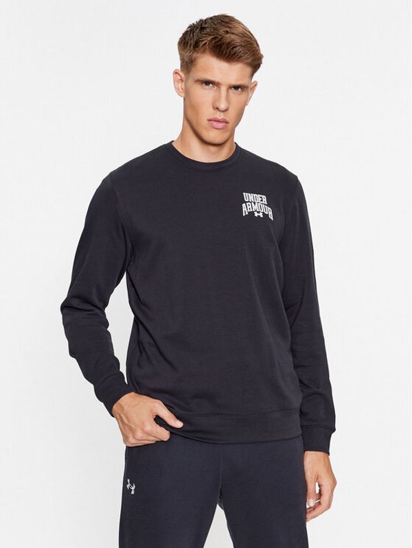Under Armour Under Armour Jopa Ua Rival Terry Graphic Crew 1379764 Črna Loose Fit