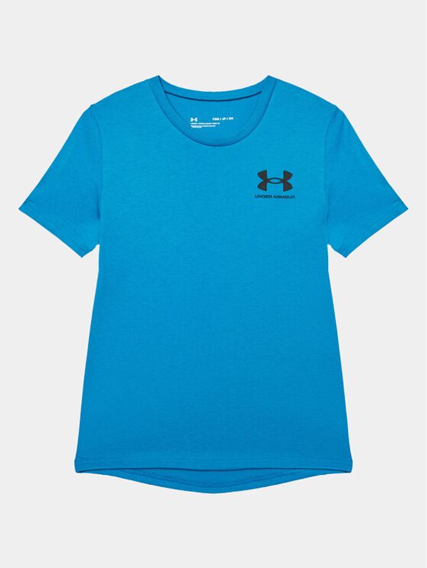 Under Armour Under Armour Majica Ua Sportstyle Left Chest Ss 1363280 Modra Loose Fit