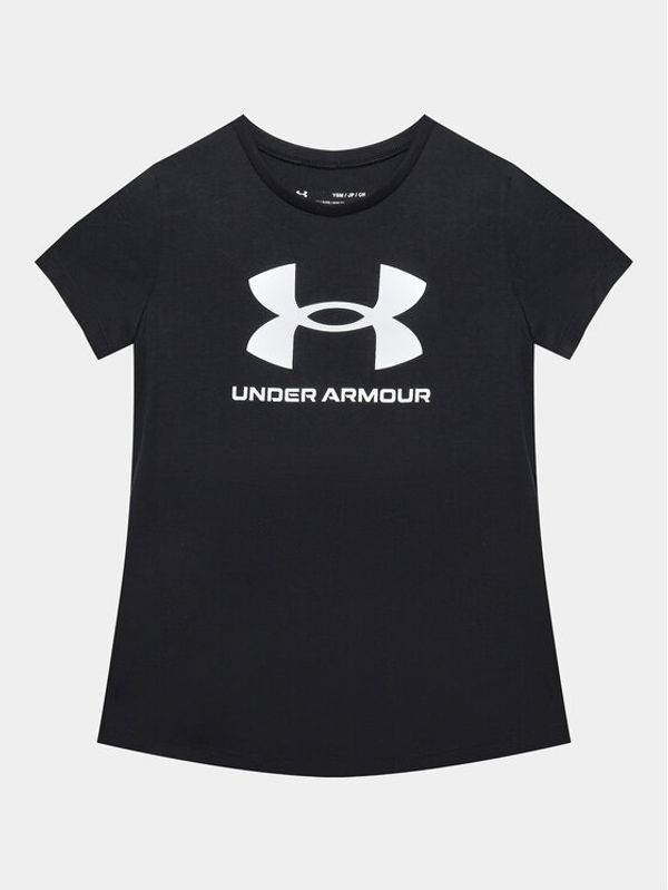 Under Armour Under Armour Majica Ua Sportstyle Logo Ss 1361182 Črna Loose Fit