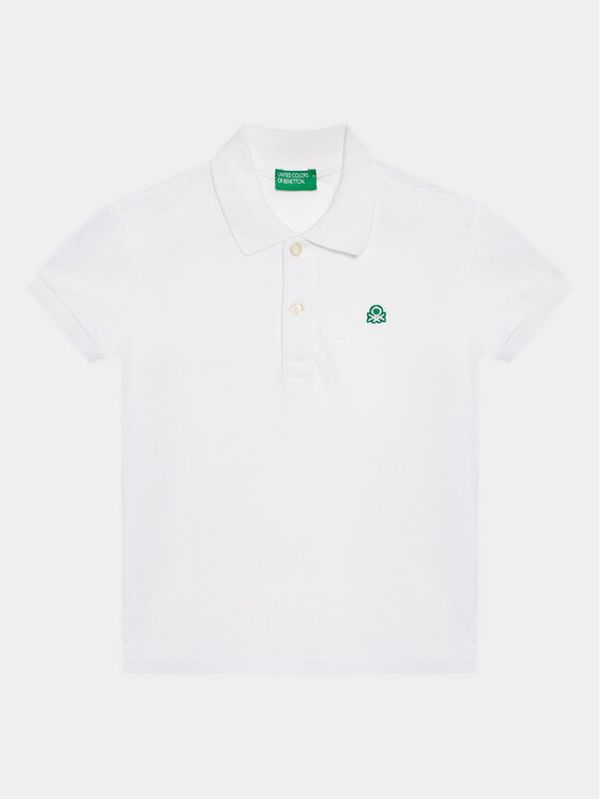 United Colors Of Benetton United Colors Of Benetton Polo majica 3089G3008 Bela Regular Fit