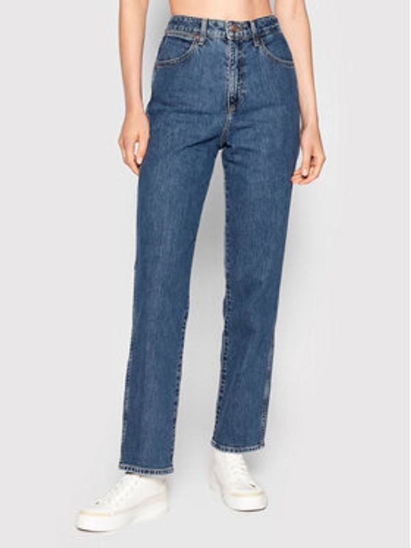 Wrangler Wrangler Jeans hlače Winter Hue 112320060 Modra Mom Fit