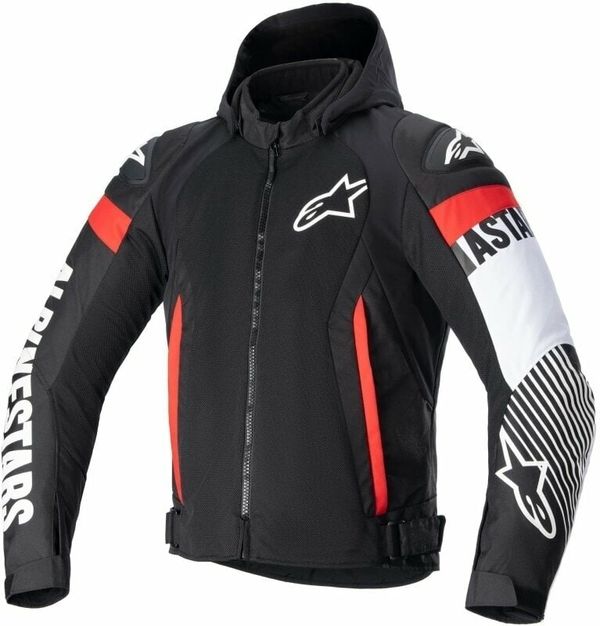Alpinestars Alpinestars Zaca Air Jacket Black/White/Red Fluo S Tekstilna jakna