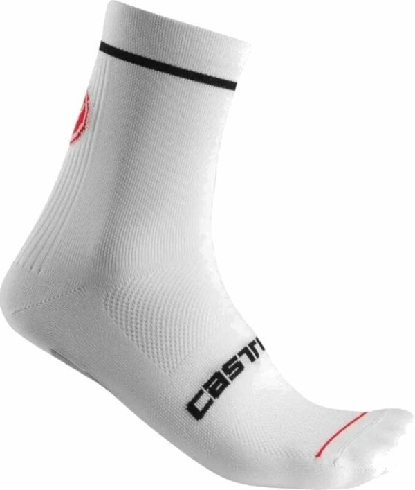 Castelli Castelli Entrata 9 Sock White 2XL Kolesarske nogavice