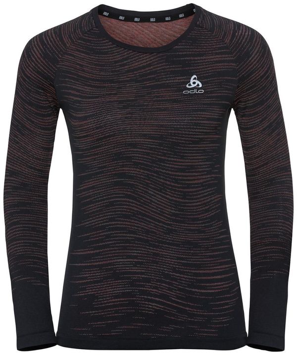 Odlo Odlo Blackcomb Ceramicool T-Shirt Black/Space Dye XS Tekaška majica z dolgim rokavom