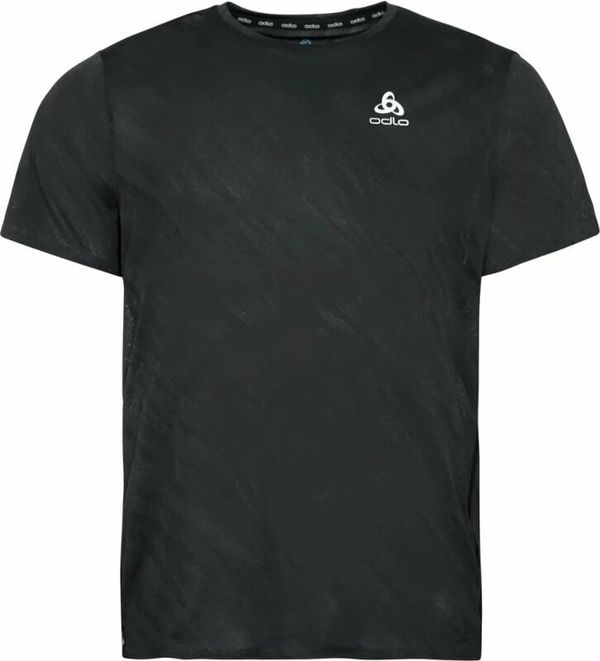 Odlo Odlo The Zeroweight Engineered Chill-tec Running T-shirt Shocking Black Melange M Tekaška majica s kratkim rokavom